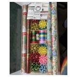 NICE box of wrapping paper & supplies NICE box of wrapping paper & supplies