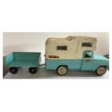 RARE Tonka Camper Truck & trailer 22"