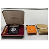 Vintage Izaima Blaze lighter in case with access. Vintage Izaima Blaze lighter in case with access.