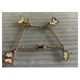 Kids butterfly charm bracelet Kids butterfly charm bracelet