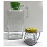 Mid century modern glass pitcher & Osterizer Blend Mid century modern glass pitcher & Osterizer Blend