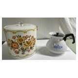 Vintage Corningware Cornflower Blue coffee pot & Vintage Corningware Cornflower Blue coffee pot &