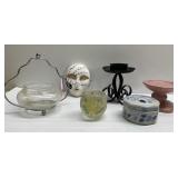 Candle holders, mask & more Candle holders, mask & more