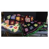 Pretty vintage crocheted quilts Pretty vintage crocheted quilts