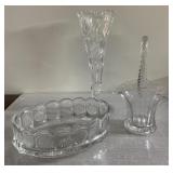 Vintage coin glass, lead crystal pieces Vintage coin glass, lead crystal pieces