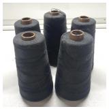 5 spools of black thread 5 spools of black thread