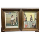 Framed Norman Rockwell prints- 14x17' Framed Norman Rockwell prints- 14x17'