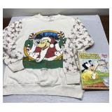 1980s Disney sweatshirt & book-Mickey Mouse 1980s Disney sweatshirt & book-Mickey Mouse