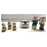 Vintage salt & pepper shakers-Fish people, toaster Vintage salt & pepper shakers-Fish people, toaster