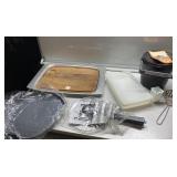 Meat cutting board, deep fryer & more Meat cutting board, deep fryer & more