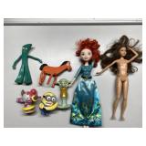 Vintage dolls & toys-Barbie, Disney, Gumby, Squid- Vintage dolls & toys-Barbie, Disney, Gumby, Squid-