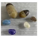 Polished, colored & regular rocks Polished, colored & regular rocks