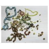 Various sized beads & broken jewelry Various sized beads & broken jewelry
