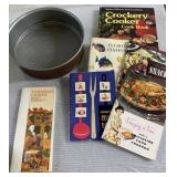 Kaiser 9-1/2' spring form pan & vintage cookbooks Kaiser 9-1/2' spring form pan & vintage cookbooks