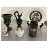 Vintage marble pencil holder, vase, pitcher & more Vintage marble pencil holder, vase, pitcher & more