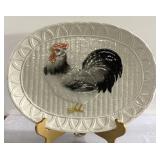 1981 Rooster Platter-Otagiri-16' wide-stand not 1981 Rooster Platter-Otagiri-16' wide-stand not