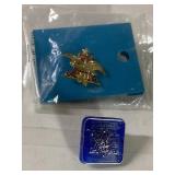 Anheuser Busch pins-Blue is plastic Anheuser Busch pins-Blue is plastic