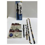 Watches, vintage digital clocks, jewelry, Monet Watches, vintage digital clocks, jewelry, Monet
