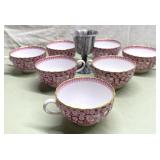 Spode's Primrose England mugs & stone chalice Spode's Primrose England mugs & stone chalice
