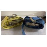 Two tiedown straps Two tiedown straps
