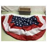 38' flag bunting & wood box 38' flag bunting & wood box