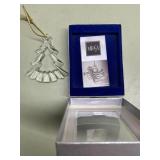 Mikasa Christmas Tree ornament & box (in small Mikasa Christmas Tree ornament & box (in small