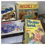 Vintage games-Recall, Bed Buds, Marble head more Vintage games-Recall, Bed Buds, Marble head more
