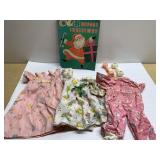 Vintage baby rattles, clothes & Christmas coloring Vintage baby rattles, clothes & Christmas coloring