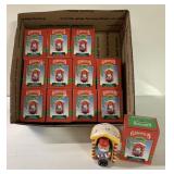 12 boxes of Christmas salt and pepper shakers 12 boxes of Christmas salt and pepper shakers