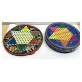 Chinese Checker tins & marbles Chinese Checker tins & marbles