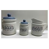 Vintage canisters & utensil holder Vintage canisters & utensil holder
