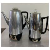 Vintage Westinghouse & GE percolators-no cords Vintage Westinghouse & GE percolators-no cords