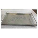 Mid century modern hammered aluminum tray-15' Mid century modern hammered aluminum tray-15'