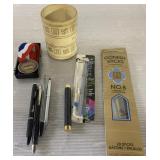 Cross pen, other pens, holder, medal & more Cross pen, other pens, holder, medal & more