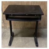 Vintage desk painted black Vintage desk painted black