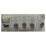 Shot glasses-Killians are plastic, Horse is glass Shot glasses-Killians are plastic, Horse is glass
