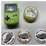 Vintage Pins and Burger King Nintendo toy Vintage Pins and Burger King Nintendo toy
