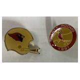 St Louis Cardinals baseball & football pins St Louis Cardinals baseball & football pins