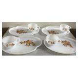 Vintage Federal Milk Glass Luncheon Plate with Vintage Federal Milk Glass Luncheon Plate with