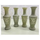 Vintage Wedgwood Sage Green vases-6' tall Vintage Wedgwood Sage Green vases-6' tall