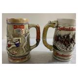 Steins-1984 Olympics Anheuser Busch & Clydesdales Steins-1984 Olympics Anheuser Busch & Clydesdales