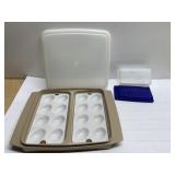 Vintage Tupperware deviled egg tray & Phila- Vintage Tupperware deviled egg tray & Phila-