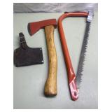 Norland hatchet & a tree saw Norland hatchet & a tree saw