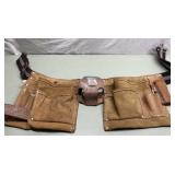 Leather tool belt & contents Leather tool belt & contents