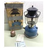 RARE Sears blue lantern w/ Pyrex glass RARE Sears blue lantern w/ Pyrex glass