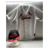 St Louis Cardinals shirt & hat-head not incl