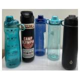 Lot of water bottles