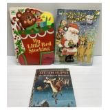 Vintage Christmas coloring books & Little Golden