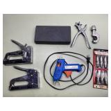 Staplers, glue gun & more