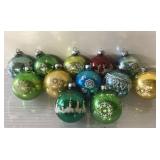 Antique glass Christmas ornaments